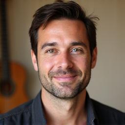 Ritratto di Marco Vanni, insegnante di chitarra.